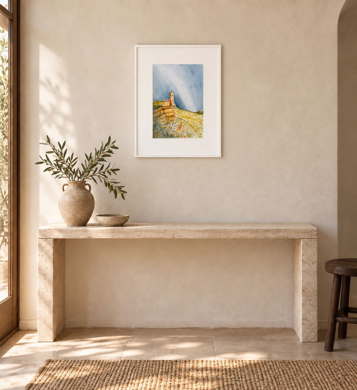 Above the Valley | Original Watercolour Painting - Copper Jewels