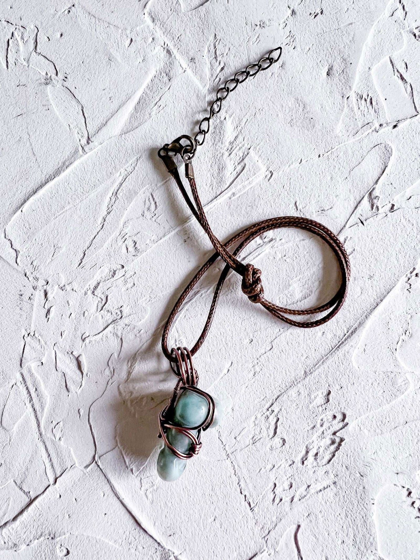 Amazonite Penis Carving - Copper Jewels