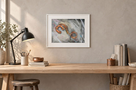 Bound by Time | Original Watercolour Painting - Copper Jewels