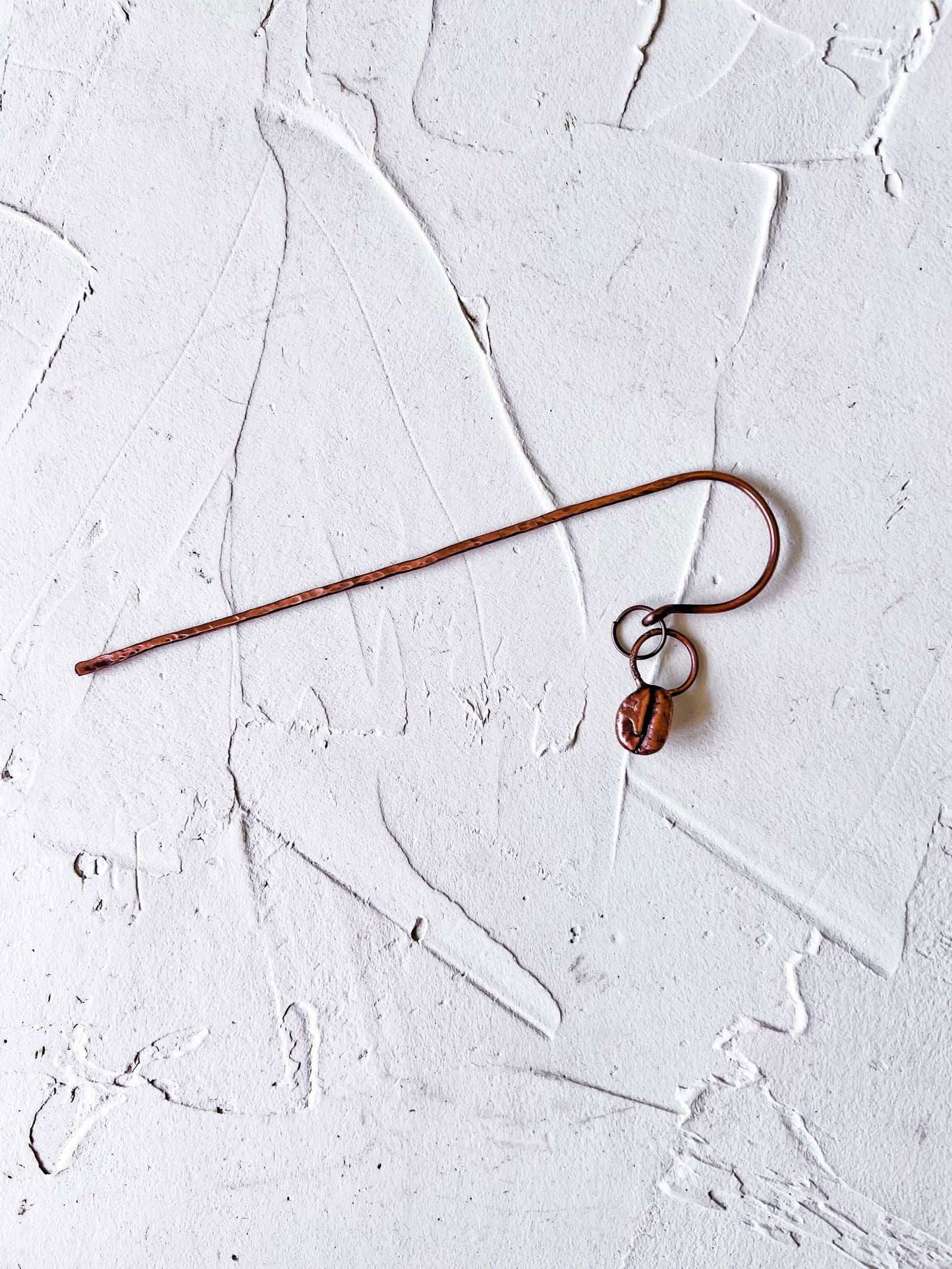 Copper Bookmark with Coffee Bean Motif - Copper Jewels