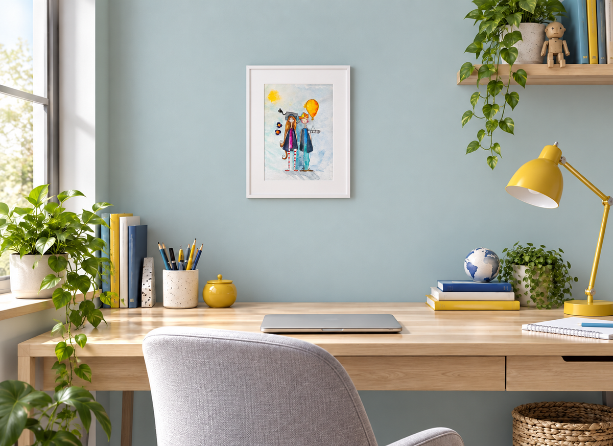 Adventure Awaits – Original Watercolour and Ink Illustration