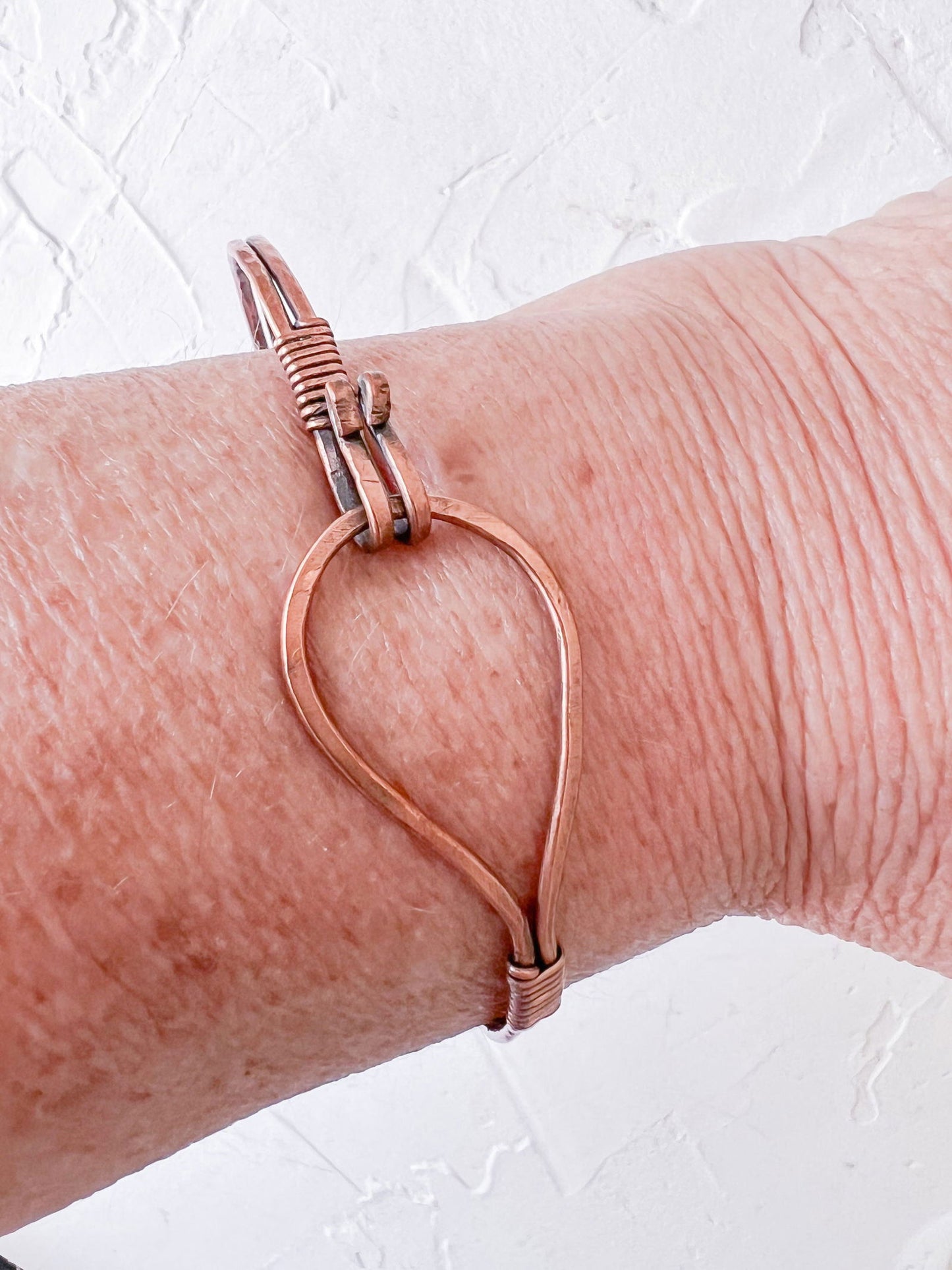 Hoop and Hook Copper Bangle - Copper Jewels