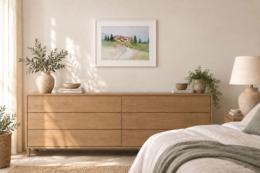 Road Through Tuscany | Original Watercolour Painting - Copper Jewels