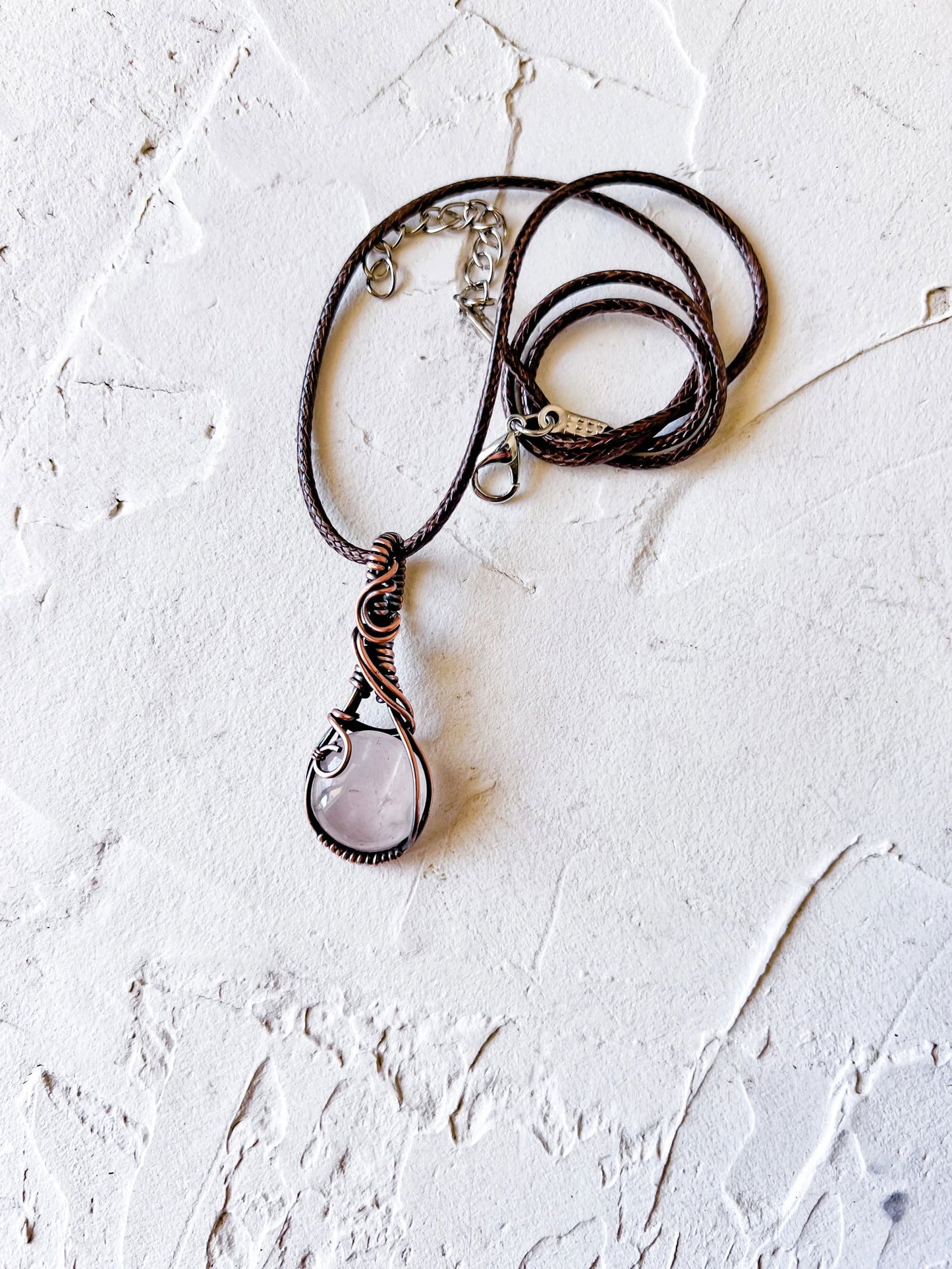 Rose Quartz Talisman for Love, Romance & Friendship - Copper Jewels