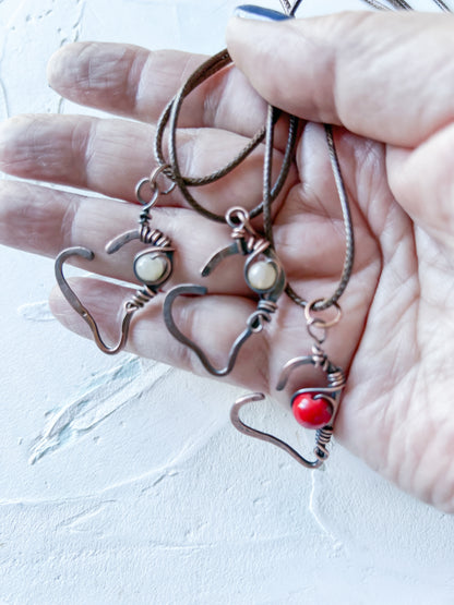 Rustic Boho Heart with Beads