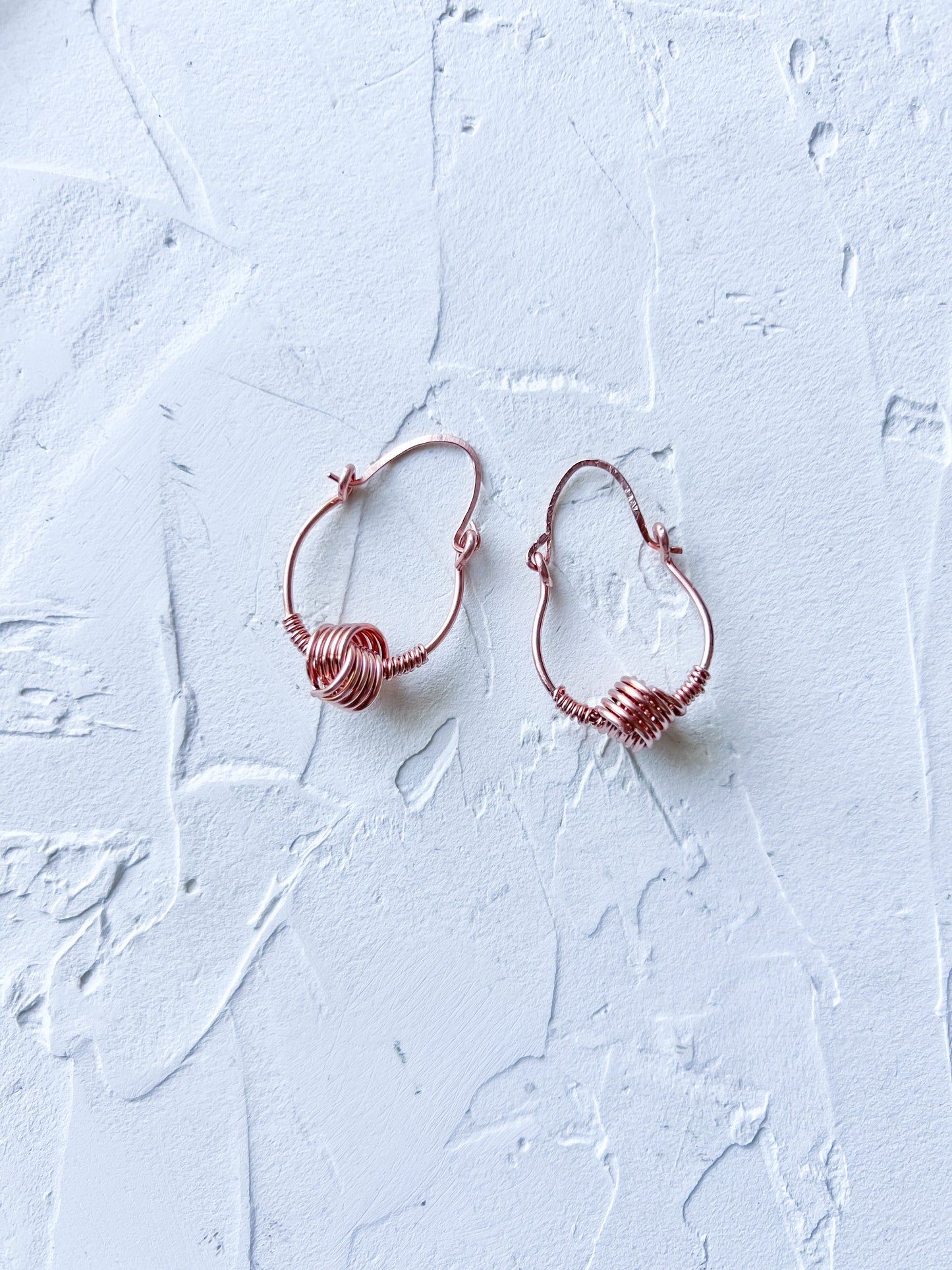 Handmade Coiled Copper Earrings