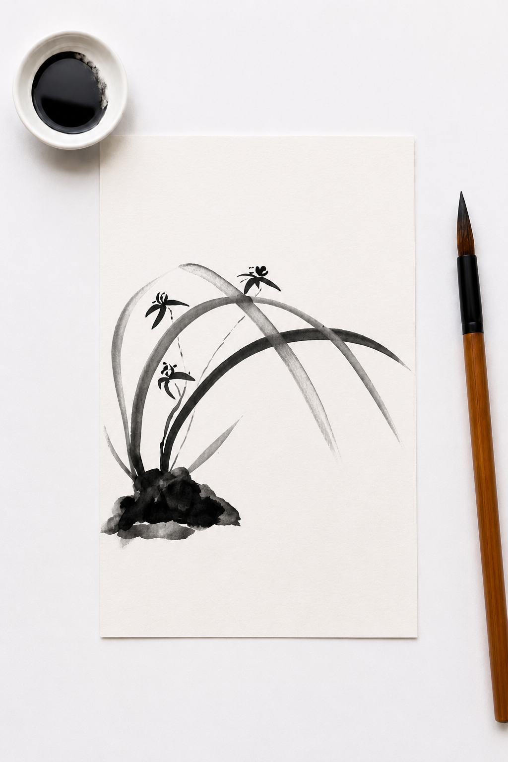 YEERONGPILLY Japanese Ink Painting Workshop – Part 2: Orchid & Chrysanthemum 12 September