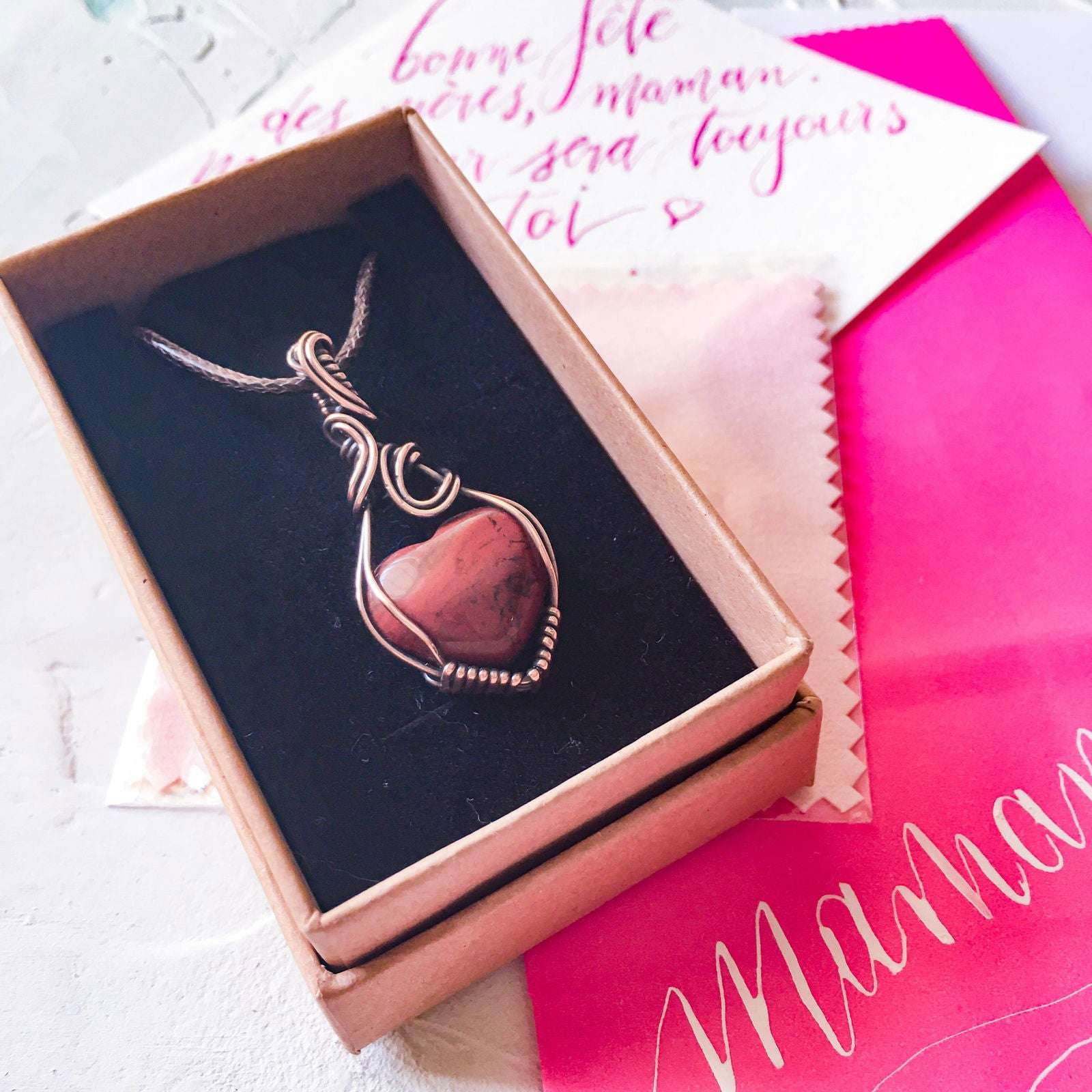 Add custom calligraphy to your order - Copper Jewels