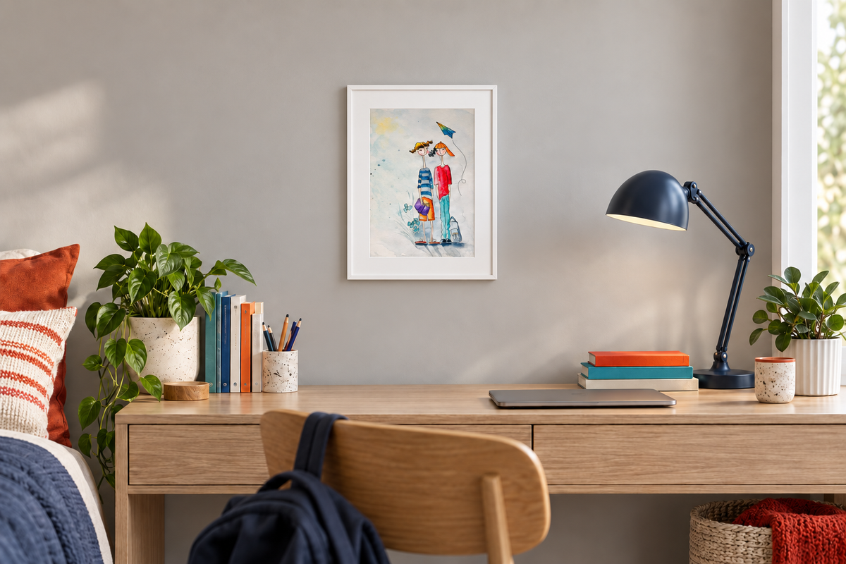 Paper Plane Adventures – Original Watercolour and Ink Illustration