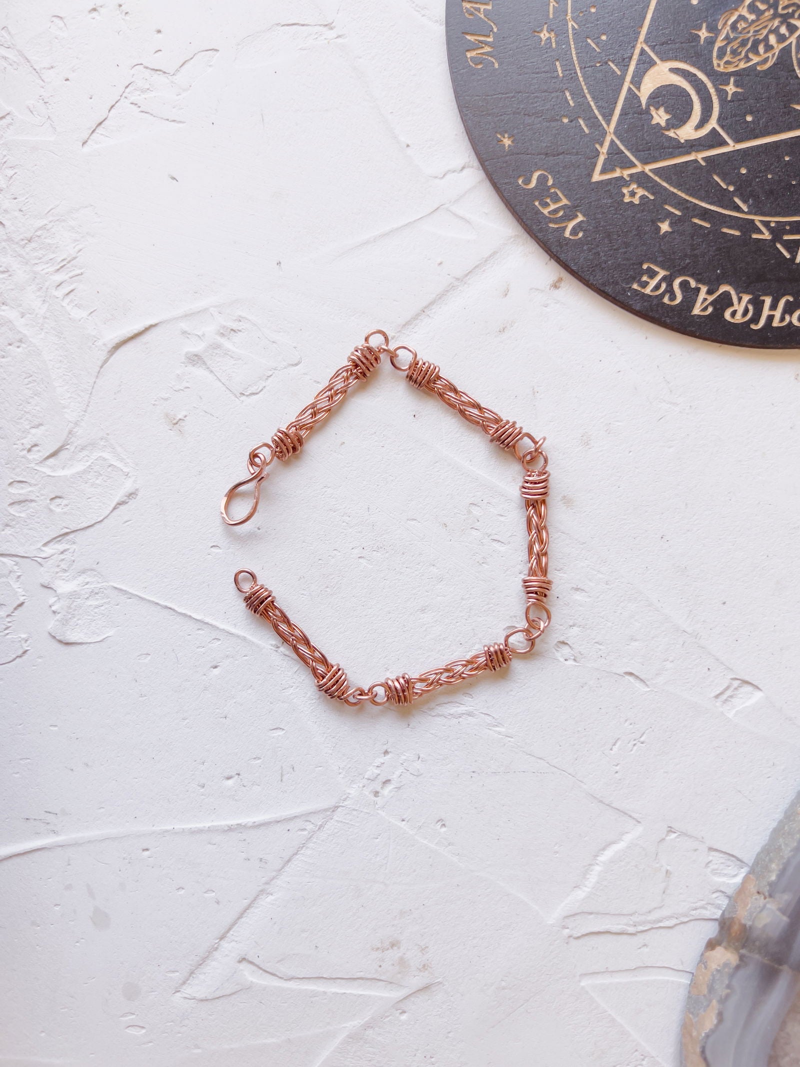 Braided Path Copper Link Bracelet - Copper Jewels
