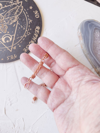 Braided Path Copper Link Bracelet - Copper Jewels