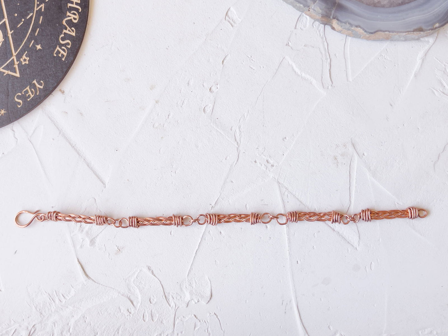 Braided Path Copper Link Bracelet - Copper Jewels