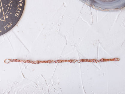 Braided Path Copper Link Bracelet - Copper Jewels