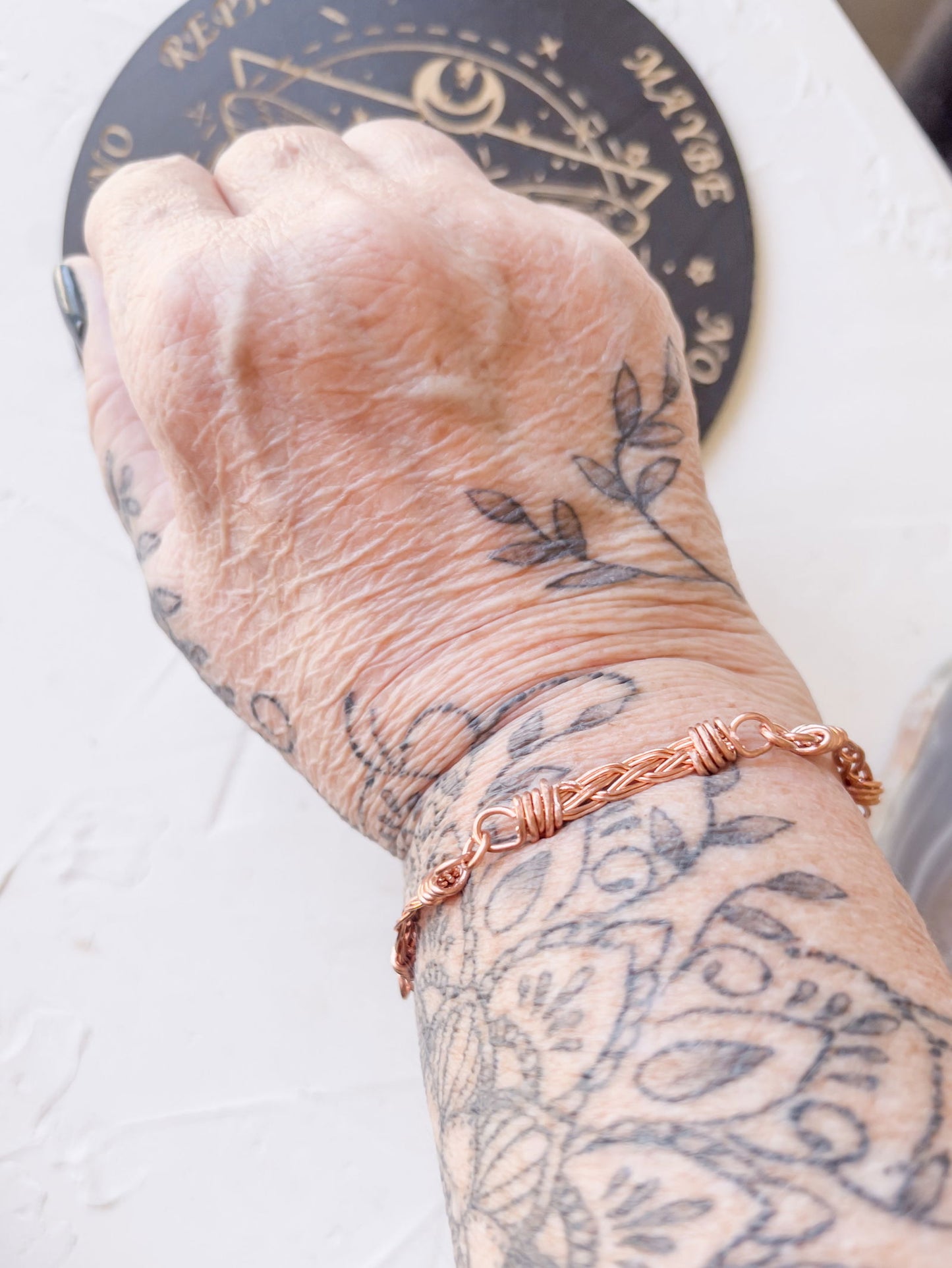 Braided Path Copper Link Bracelet - Copper Jewels