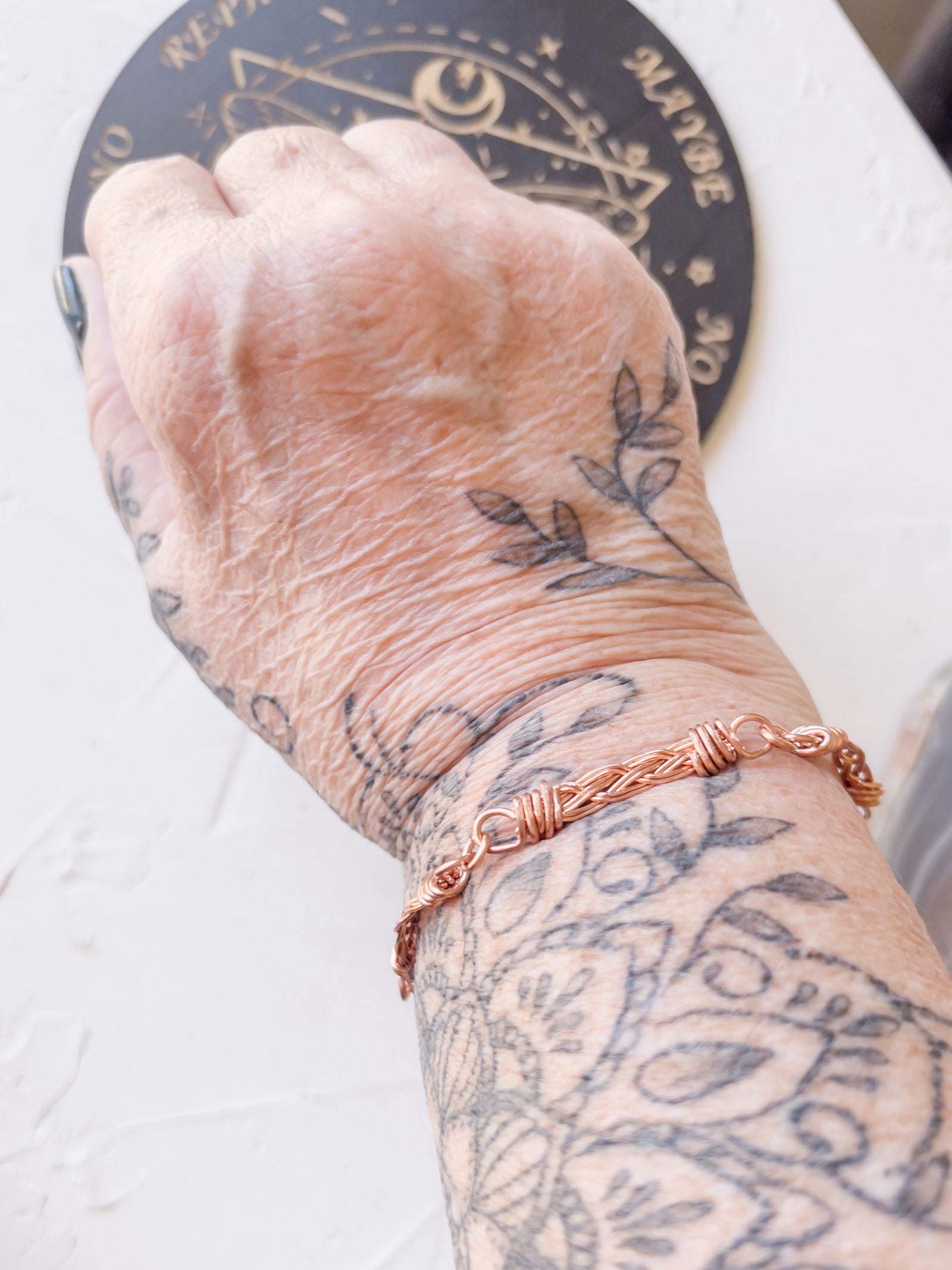 Braided Path Copper Link Bracelet - Copper Jewels