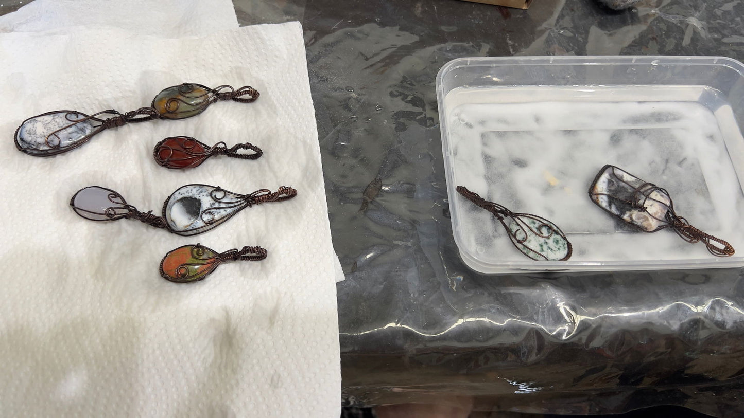 CALOUNDRA The Art of Wire Wrapped Pendants Workshop 20 June 2026 - Copper Jewels