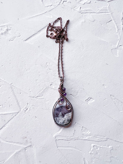 Copper and Magical Merlinite Pendant - Copper Jewels