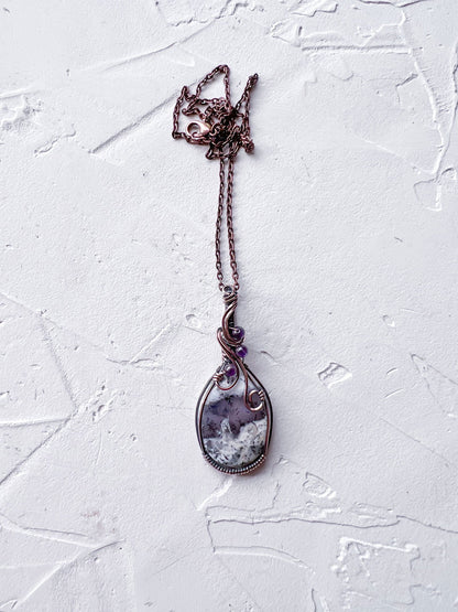 Copper and Magical Merlinite Pendant - Copper Jewels