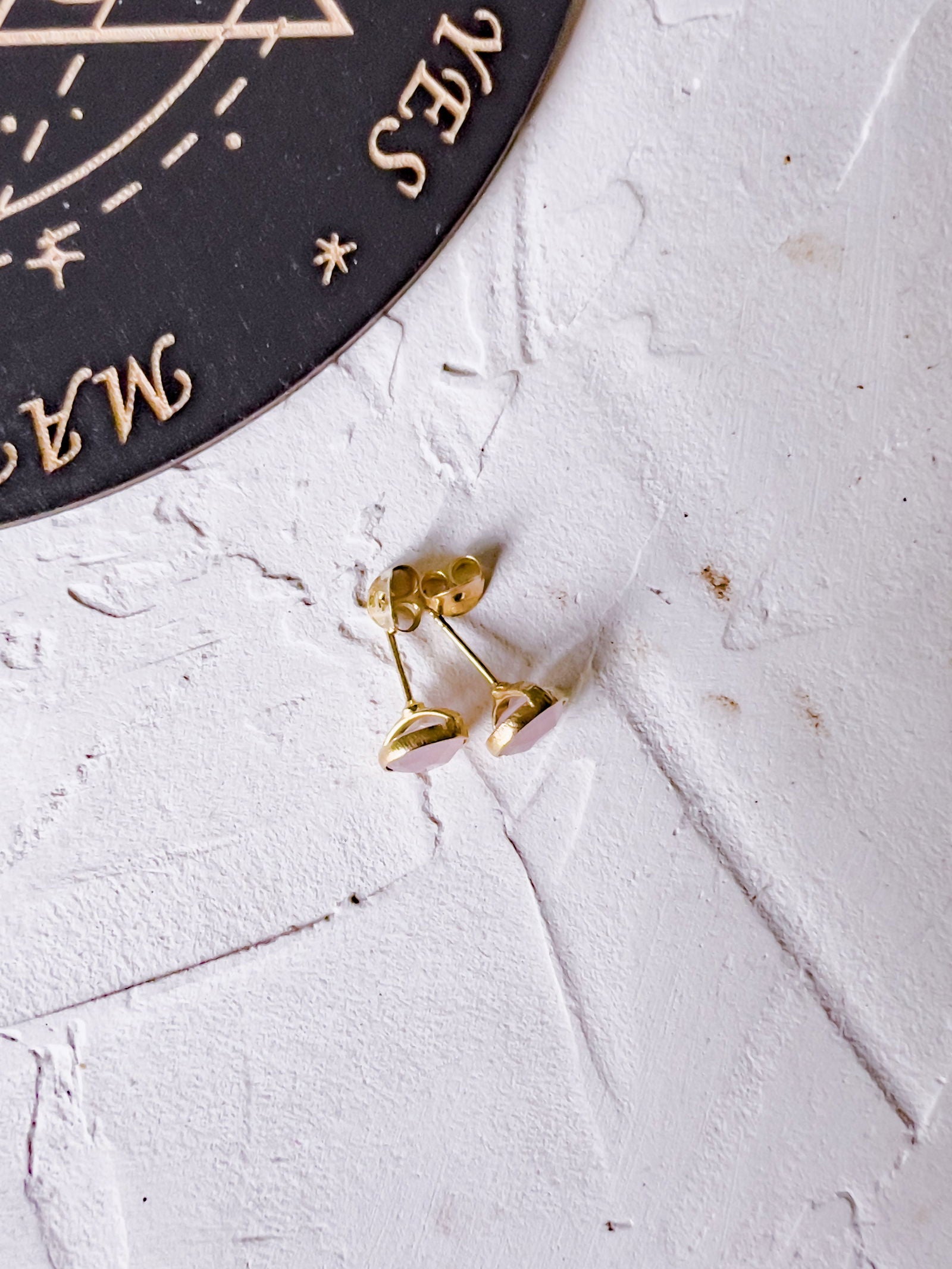 Genuine Stone Stud Earrings in Copper Jewels Style - Copper Jewels