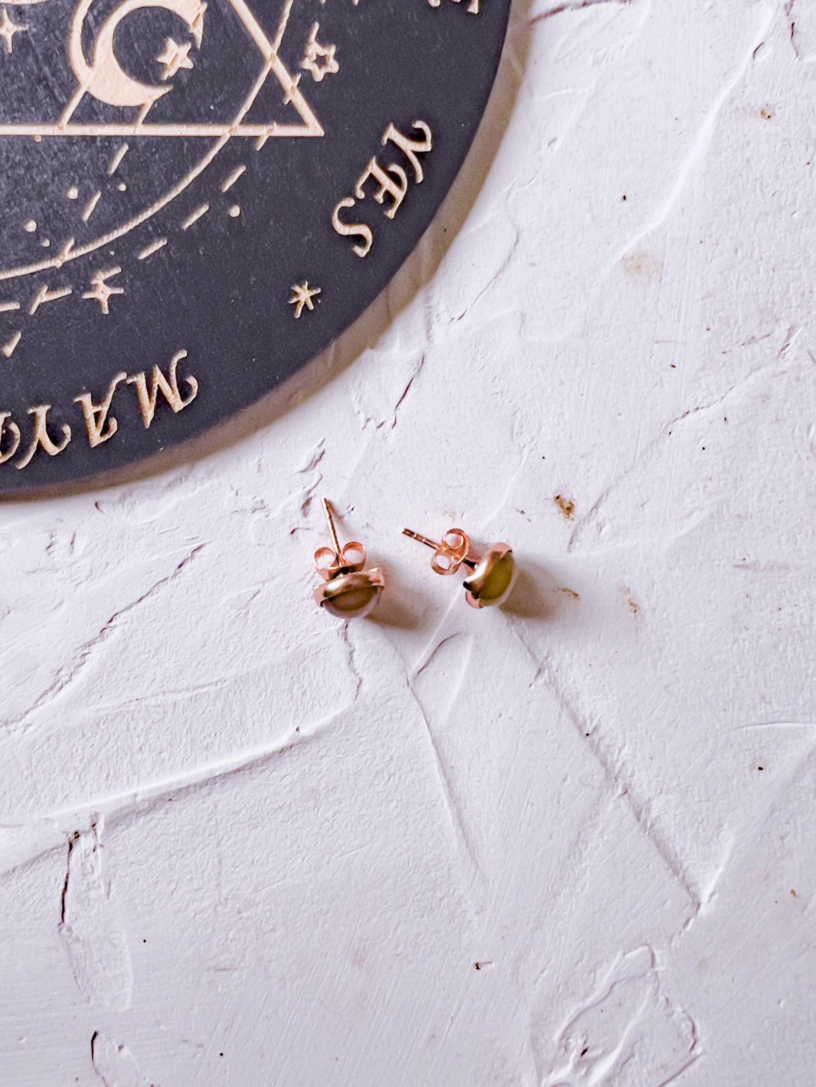 Genuine Stone Stud Earrings in Copper Jewels Style - Copper Jewels