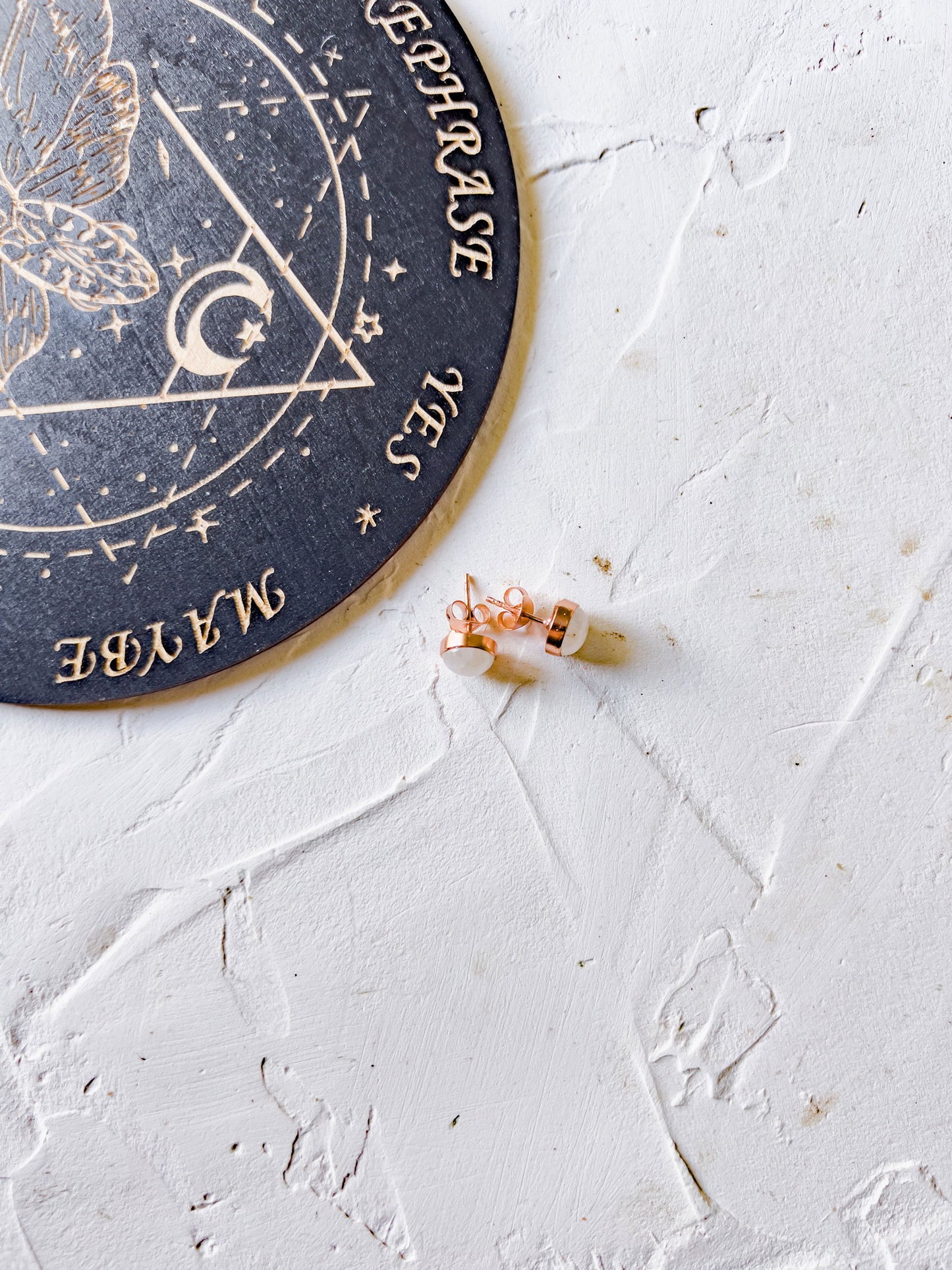 Genuine Stone Stud Earrings in Copper Jewels Style - Copper Jewels