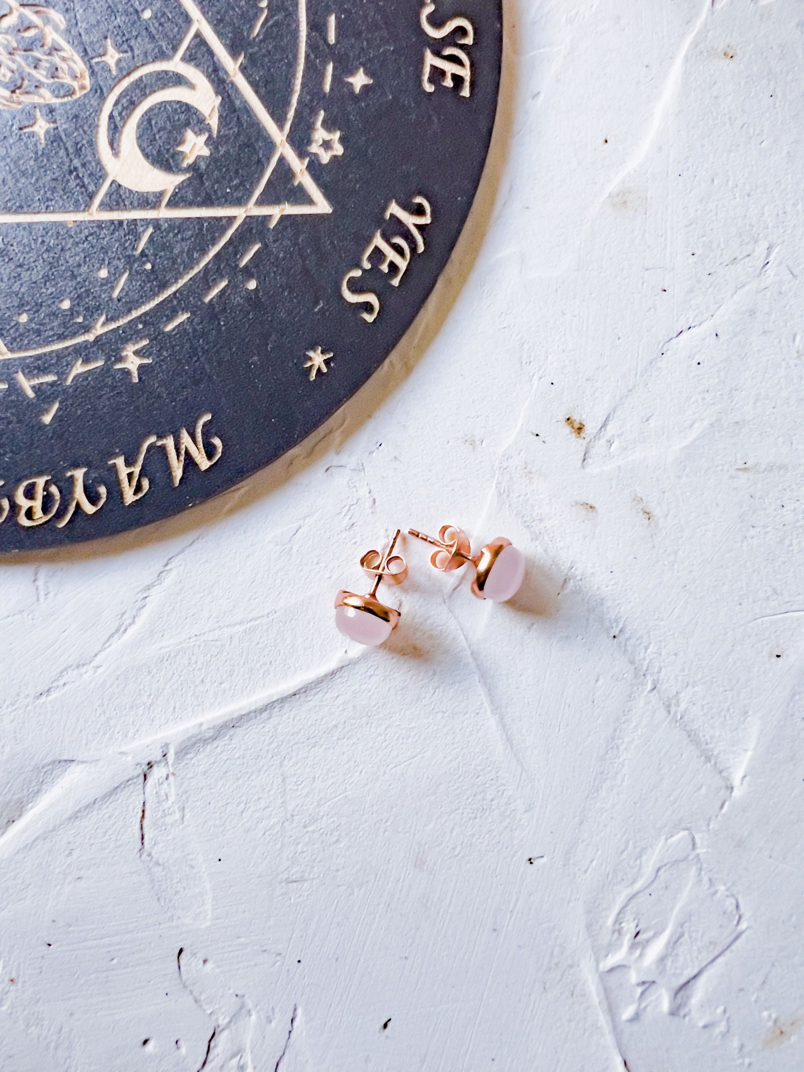 Genuine Stone Stud Earrings in Copper Jewels Style - Copper Jewels