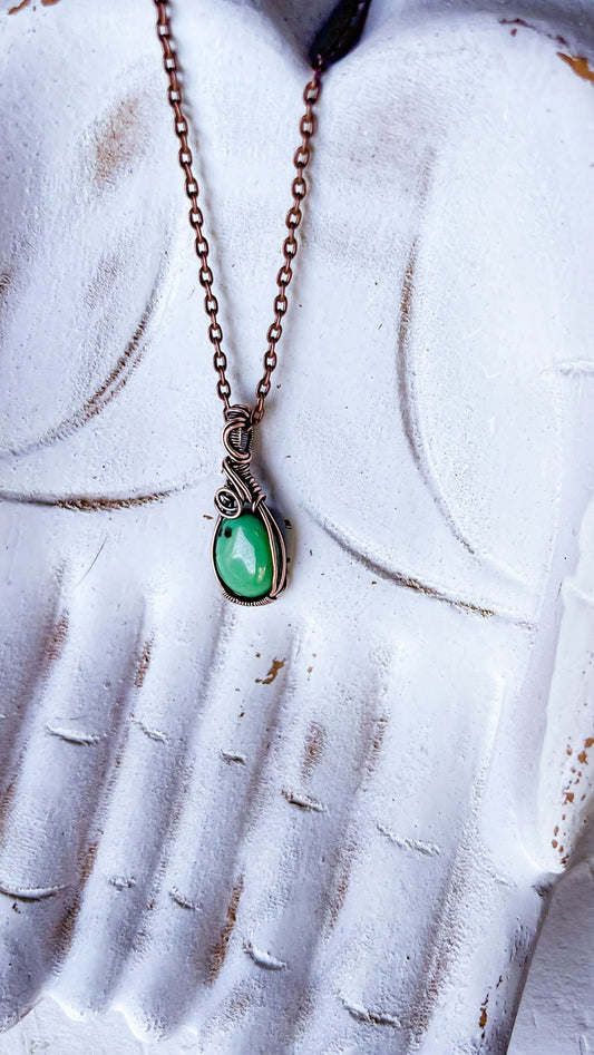 Hubei Turquoise Copper Pendant - Copper Jewels