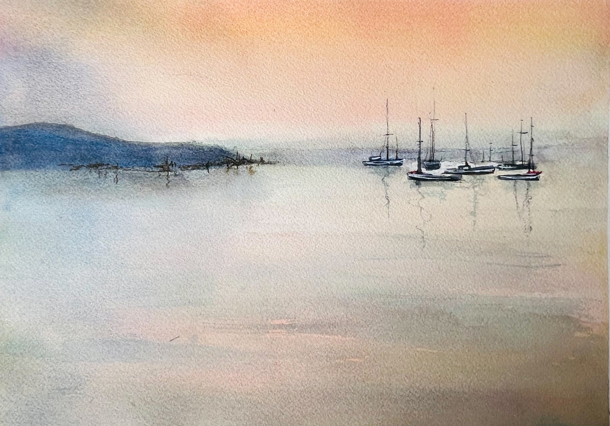 Quiet Harbour | Original Watercolour Painting