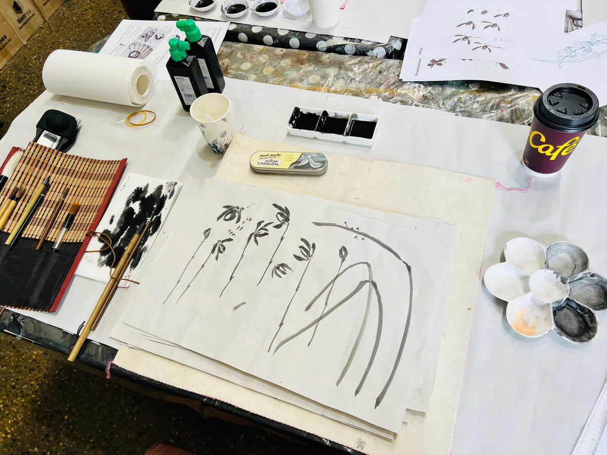 KINGAROY - Introduction to Japanese Ink Painting Saturday 17 October 2026 - Copper Jewels