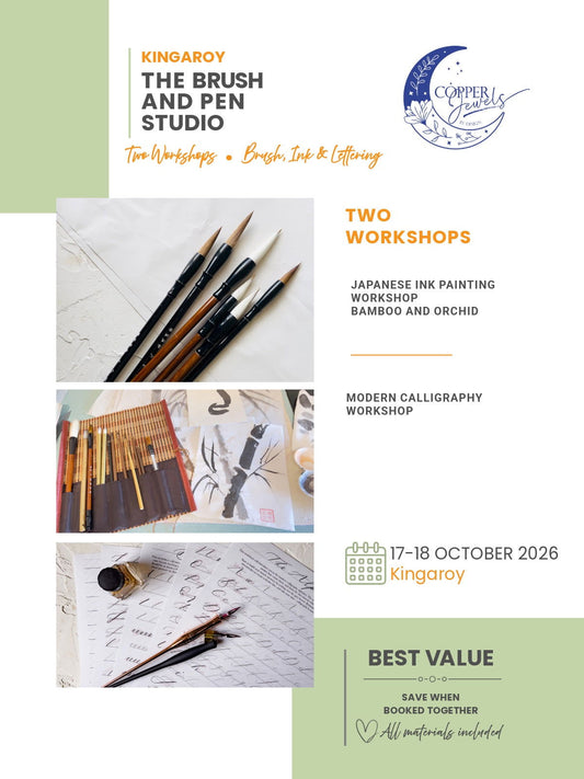 KINGAROY The Brush and Pen Studio Workshop - Copper Jewels