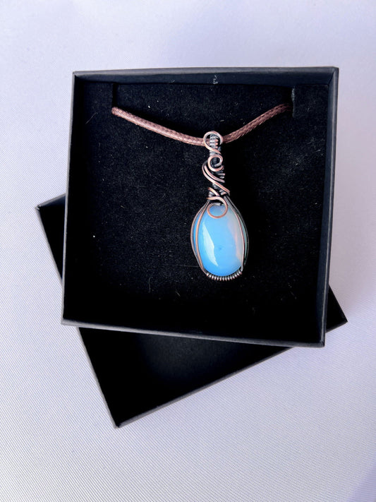 Opalite Cabochon set in Copper - Copper Jewels