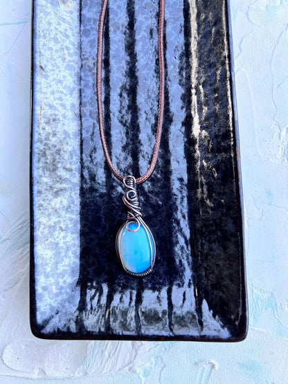 Opalite Cabochon set in Copper - Copper Jewels