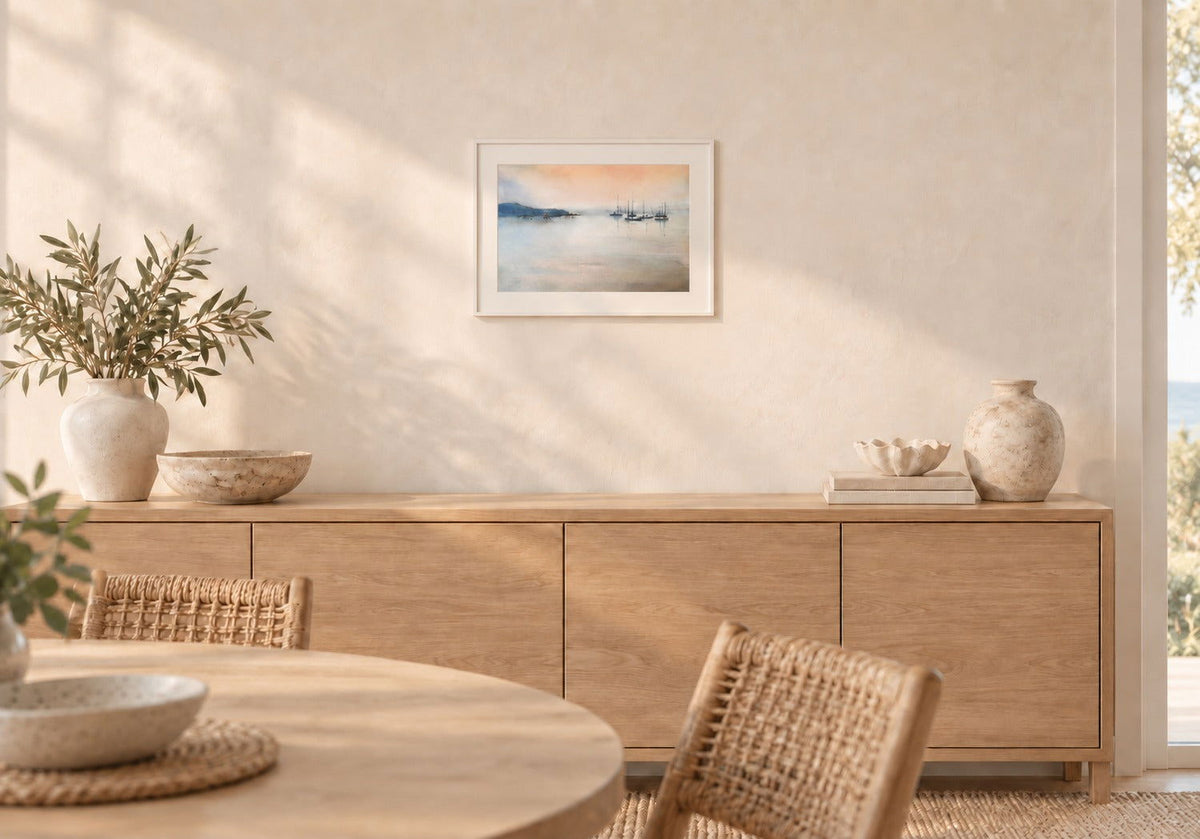 Quiet Harbour | Original Watercolour Painting - Copper Jewels