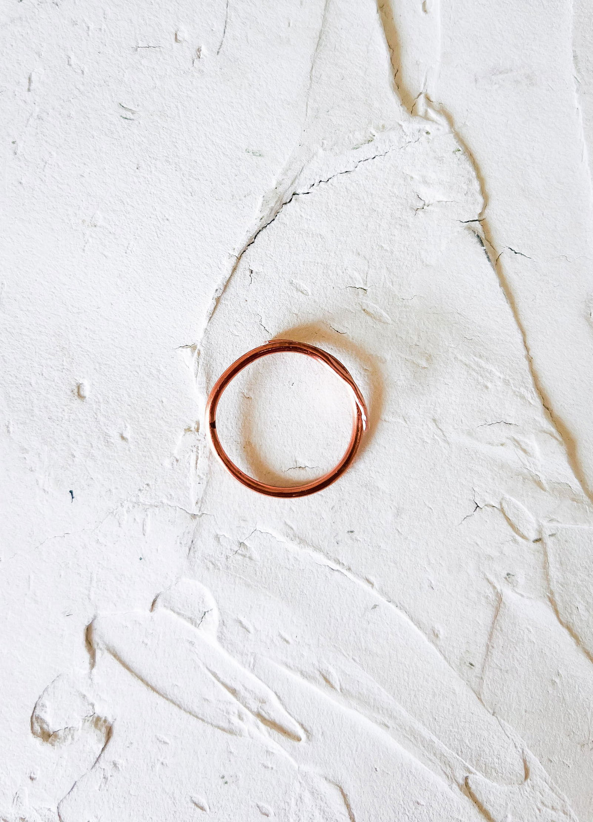 Simple Path - Hand Hammered Pure Copper Ring - Copper Jewels