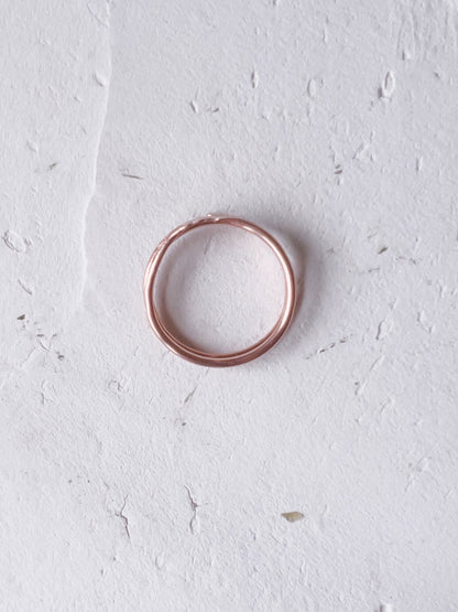 Spiral Path - Hand Hammered Pure Copper Ring - Copper Jewels