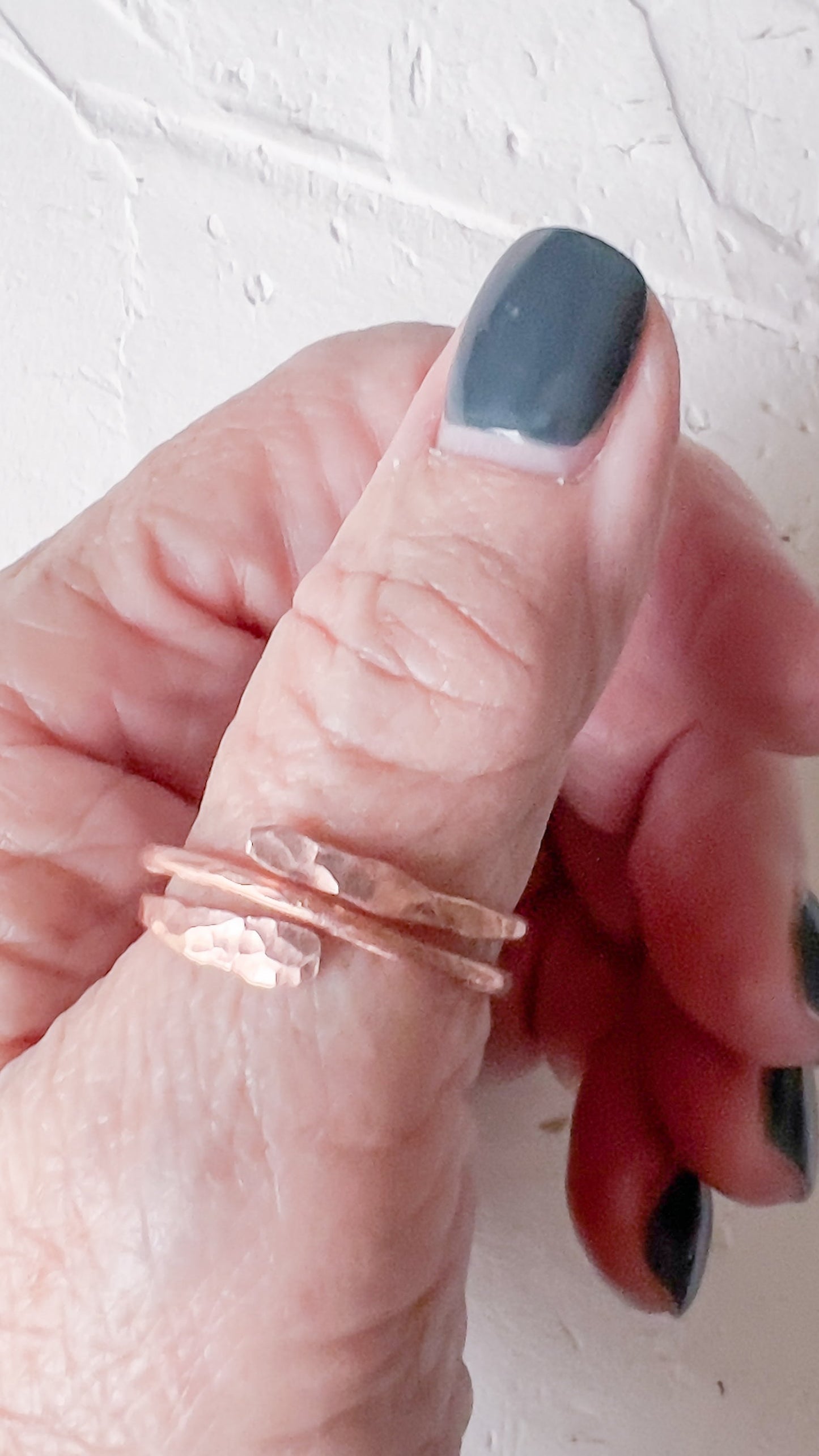 Spiral Path - Hand Hammered Pure Copper Ring - Copper Jewels