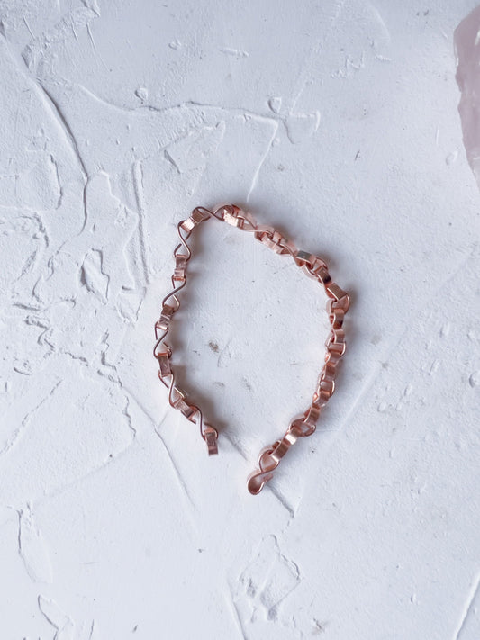 Twisted Link Copper Bracelet - Copper Jewels