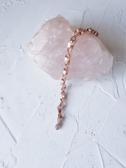 Twisted Link Copper Bracelet - Copper Jewels