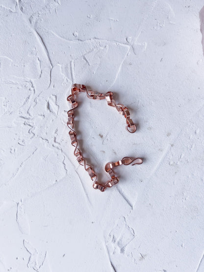 Twisted Link Copper Bracelet - Copper Jewels