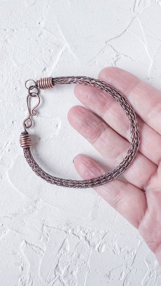 Viking Knit Copper Bracelet - Copper Jewels
