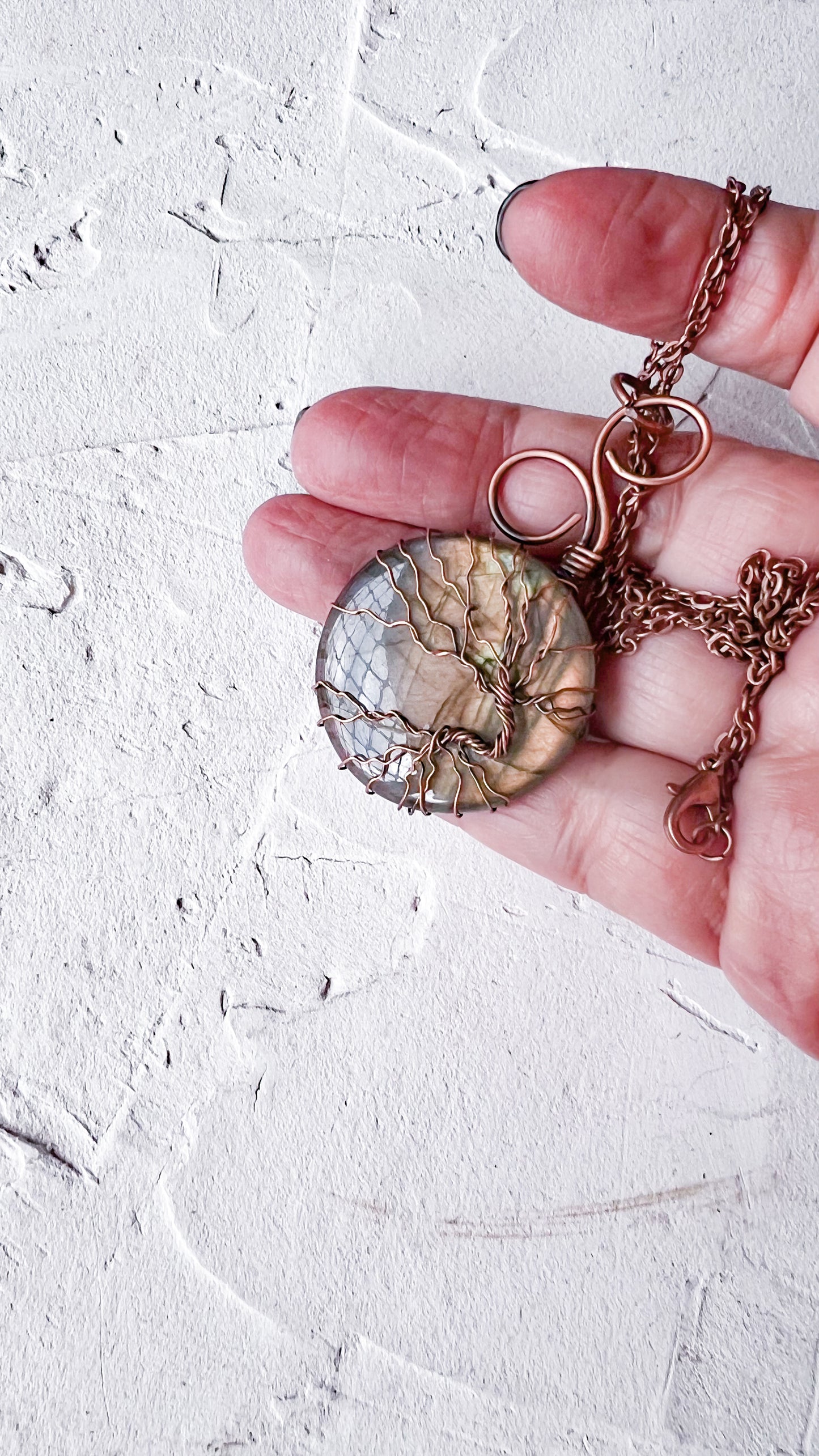 Labradorite Tree of Life Pendant — Imperfect Beauty, Perfect Energy