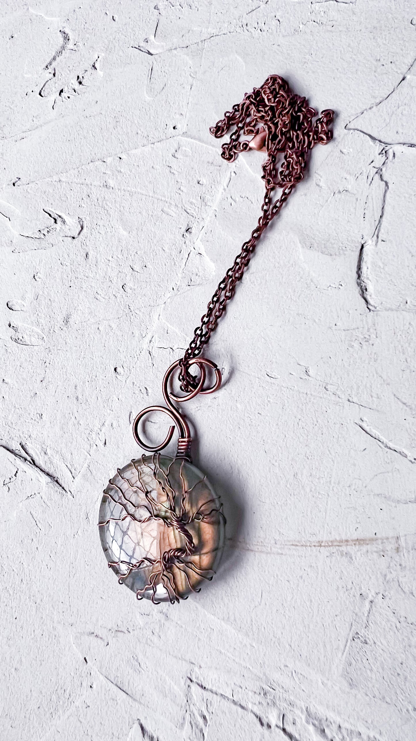Labradorite Tree of Life Pendant — Imperfect Beauty, Perfect Energy