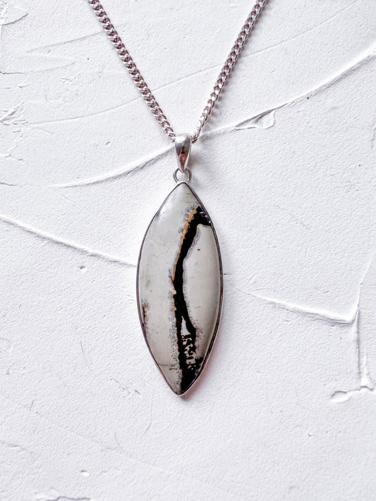 Stonepath – Silver Jasper Pendant