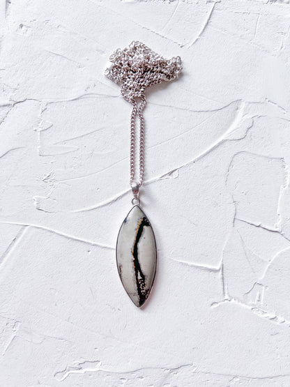 Stonepath – Silver Jasper Pendant