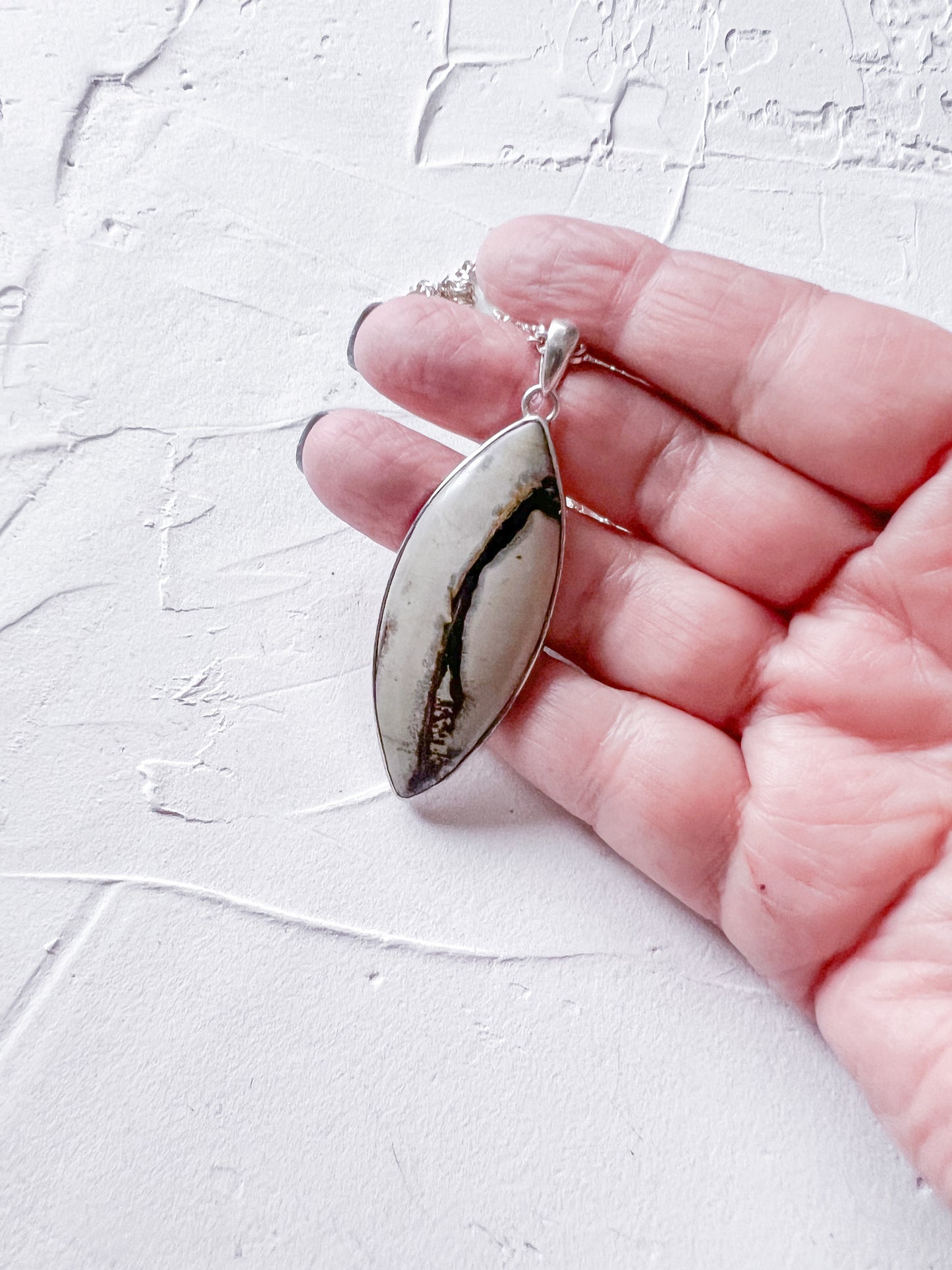 Stonepath – Silver Jasper Pendant